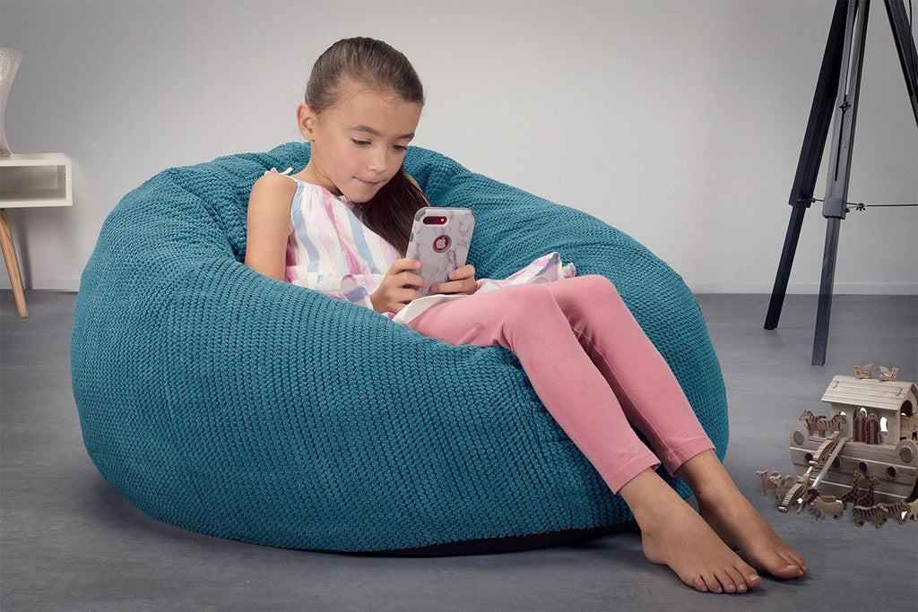 Oversized and just for kids, introducing the Kids' Lounge Sack. Soft, squishy and light, kids will never want to get up. Ideal for reading, watching tv and even for taking a nap.
