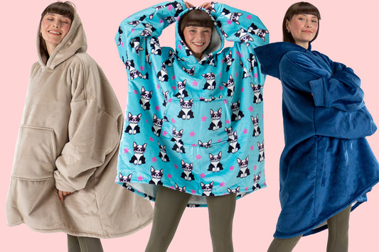 Wearable hoodie blankets